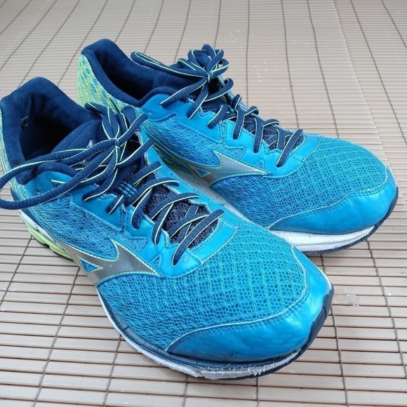Mizuno Wave Rider 19 men\'s blue sz 12.5 EE. 23pem main image 8
